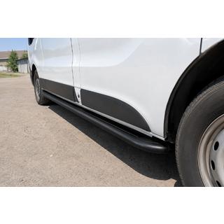 Sideskridt Premium (2 stk., rustfrit stål) Black Fiat Talento 2016– foto 1