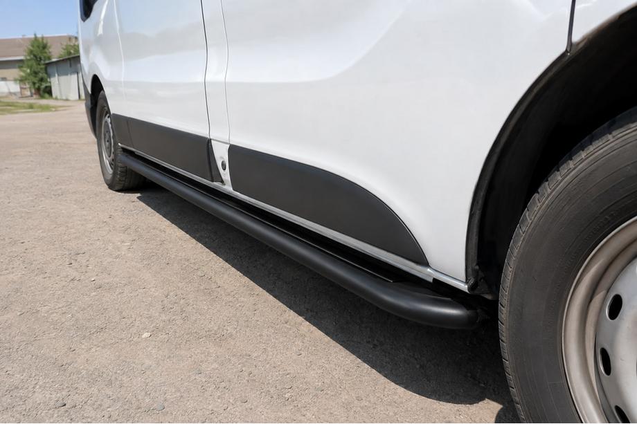 Fiat Talento 2016– Sideskridt Premium (2 stk., rustfrit stål) Black 60 mm, lang akselafstand Image