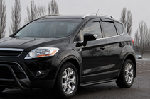 Ford Kuga 2008–2013 Sideskridt Premium (2 stk., rustfrit stål) Black 60 mm foto 2
