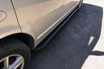 Volkswagen T5 Multivan 2003–2010 Sidetrin Premium Black (2 stk., rustfrit stål) foto 2