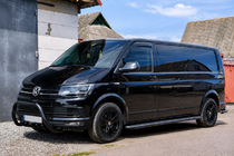 Volkswagen T5 Multivan 2003–2010 Sidetrin Premium Black (2 stk., rustfrit stål) foto 4