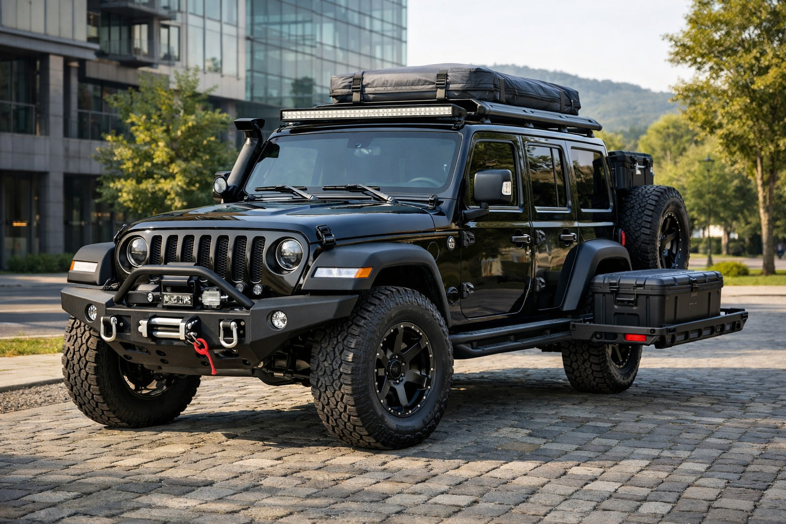 Hvad skal du montere på Jeep Wrangler 2018+ til bykørsel, frihøjde og ture i naturen