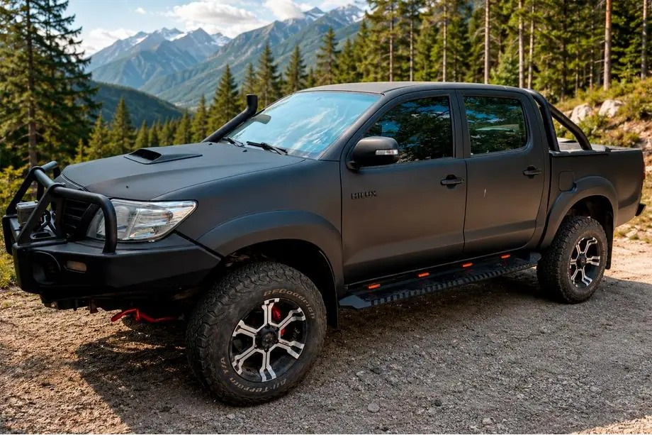 Klargøring af Toyota Hilux til offroad: montering af Dakar-sæt