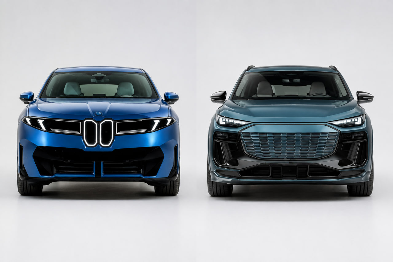 BMW iX3 2026 vs Audi Q6 e-tron 2027: sammenligning af premium elbiler