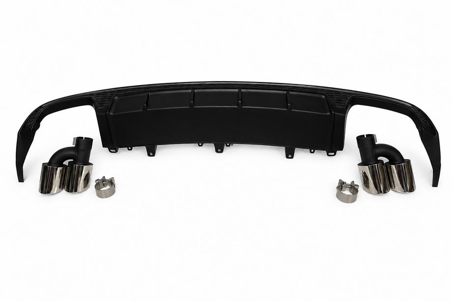 Audi A6 C7 2011–2017 Bageste diffuser med udstødningsender S-Style (til S / S-Line 2014-2017) Foto 14