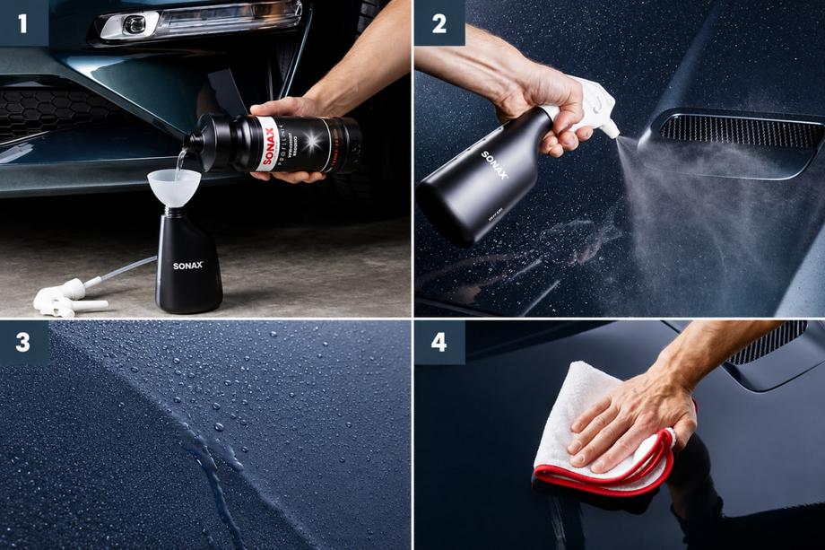Sonax PROFILINE Waterspot Remover professionelt middel til fjernelse af kalkpletter fra lakken 1 l Foto 2