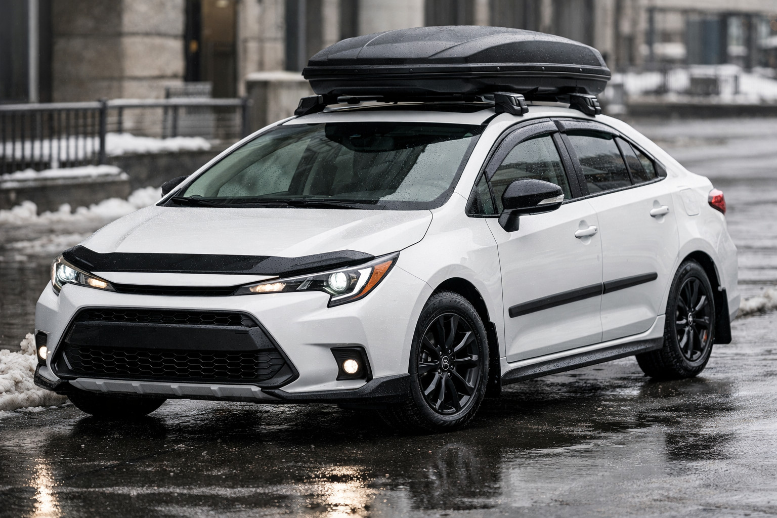 Hvad du skal montere på Toyota Corolla 2019+ til bykørsel i regn og sjap