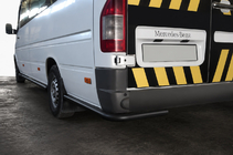 Volkswagen LT 1995–2006 Bagerste hjørnestykker AK-SO Black (rustfrit stål) foto 1