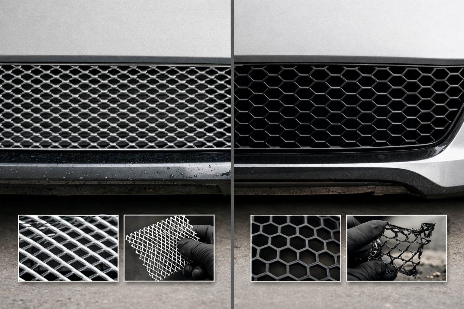 Aluminium- eller plastnet i grillen: hvad er bedst til daglig kørsel