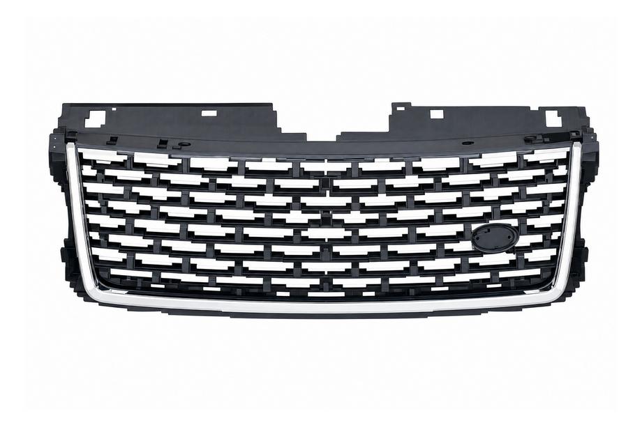 Range Rover IV L405 2013–2021 SVO sort kølergrill med sølvstriber (2013) Foto 1