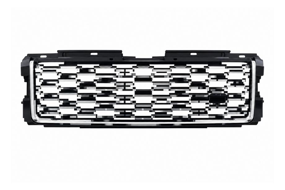 Range Rover IV L405 2013–2021 Sort kølergrill med sølvstriber (facelift 2013→2018) Image