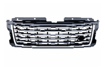 Range Rover IV L405 2013–2021 Sort kølergrill med sølvstriber (facelift 2018→2023) foto 1