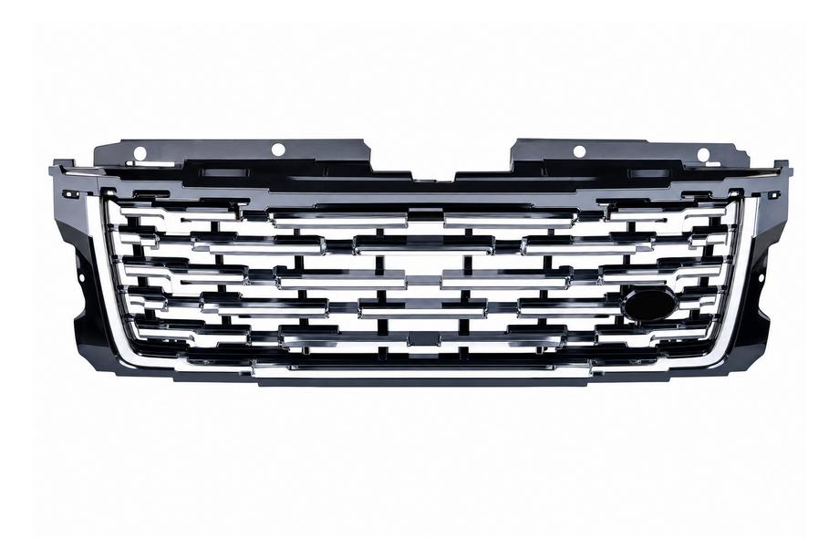 Range Rover IV L405 2013–2021 Sort kølergrill med sølvstriber (facelift 2018→2023) Image