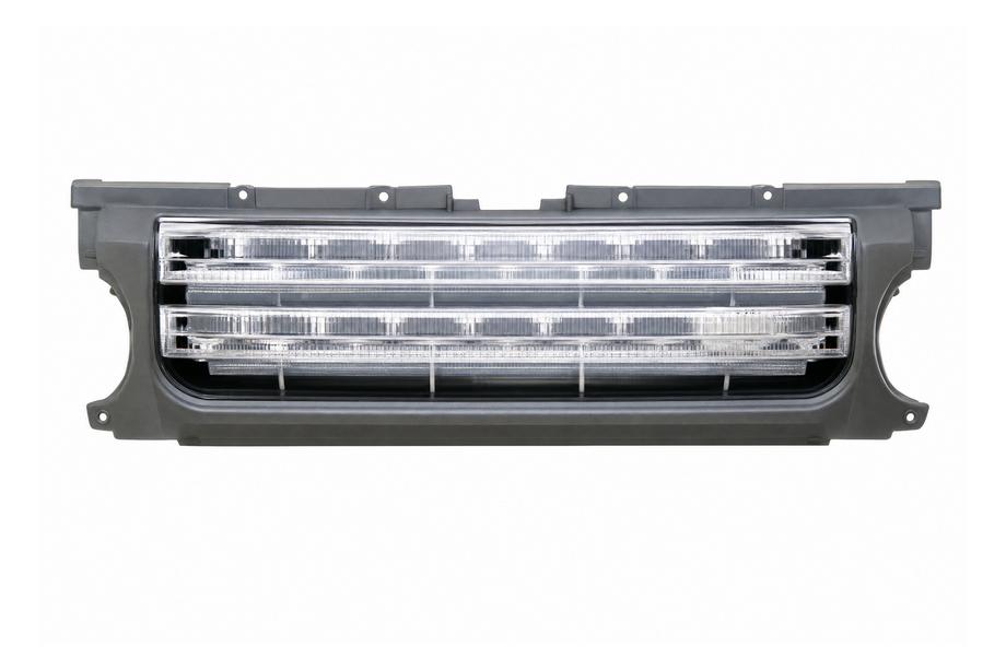 Land Rover Discovery III 2004–2009 Kølergrill – grå ramme / sølv net Image