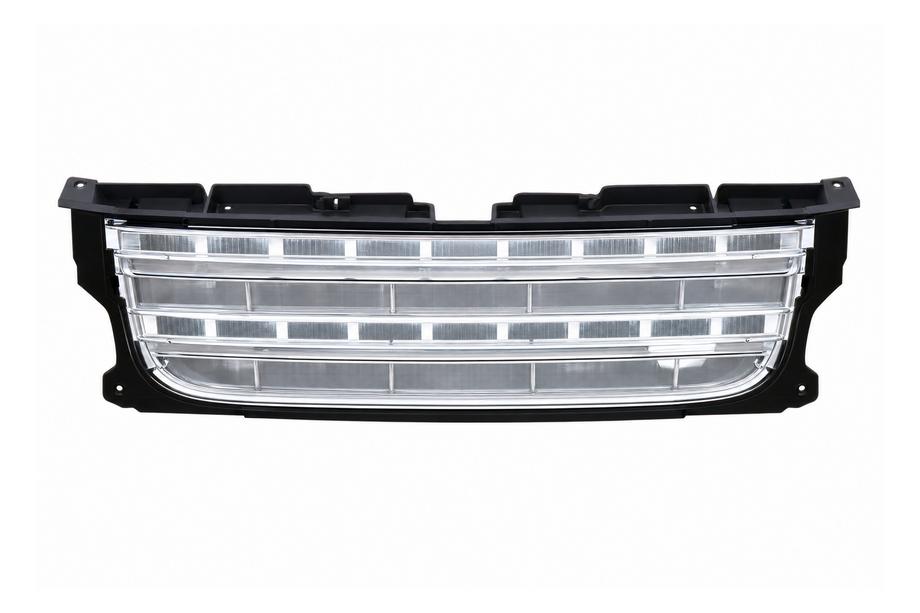Land Rover Discovery IV 2009–2017 Kølergrill (facelift D4→D4) sort ramme / sølv net Image