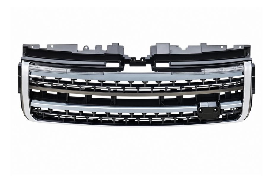 Range Rover Evoque 2012–2018 Sort kølergrill med sølvindsatser (2016) Image