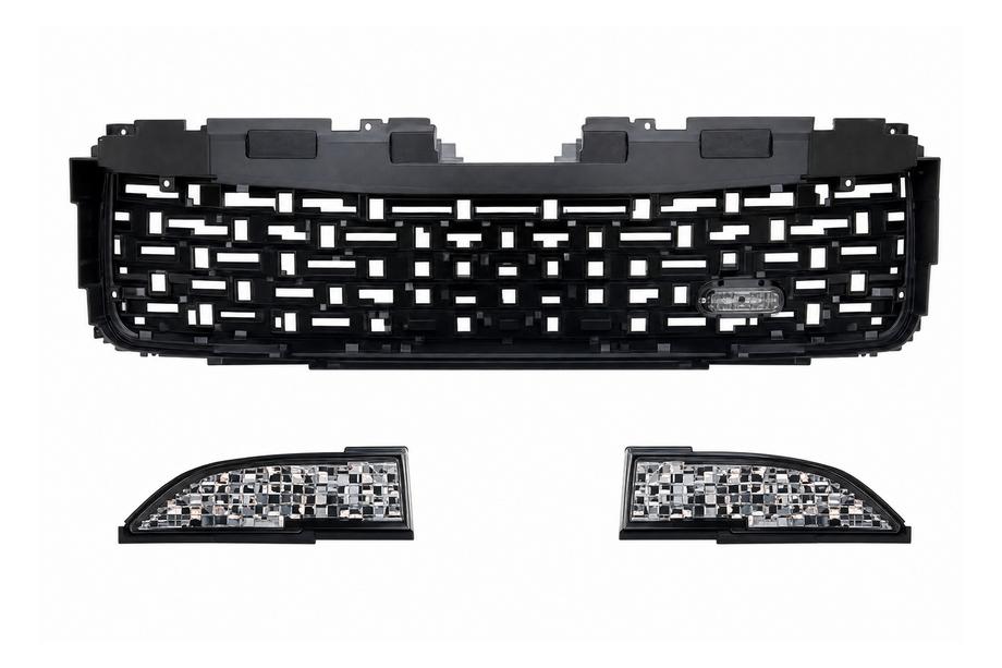 Land Rover Discovery Sport 2014– Sort kølergrill + skærmgæller Foto 1