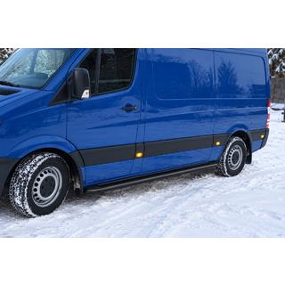 Premium Black sidetrin (sæt med 2 stk., rustfrit stål) foto 1