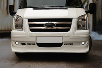 Ford Transit 2000–2014 Pyntelister til kølergrill (2 stk., rustfrit stål) OmsaLine - italiensk rustfrit stål foto 3