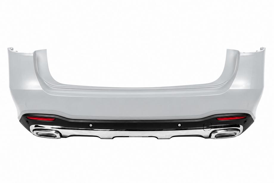 Mercedes GLS X167 2019– Bagdiffuser GLS450 2025-Design (med krom udstødningsender) Image