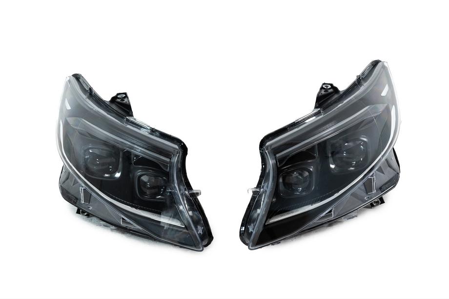 Mercedes Vito/V-klasse W447 2014– Forlygter 2025 Design LED Black (til Vito, 2 stk.) Image