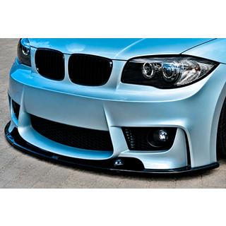 Front lip spoiler DPT (til 1M E87, 2004-2008, blank sort) BMW 1-serie E81/E82/E87/E88 2004–2011 foto 1