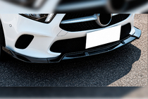 Mercedes A-klasse W177 2018– Front lip spoiler DPT V-1 (sort højglans) foto 1