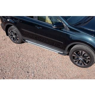 Sideskørter OEM V4 Silver (2016-2018, 2 stk., aluminium) Toyota Rav 4 2013–2018 foto 1