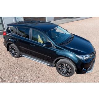 Sideskørter OEM V4 Silver (2016-2018, 2 stk., aluminium) Toyota Rav 4 2013–2018 foto 2