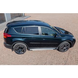 Sideskørter OEM V4 Silver (2016-2018, 2 stk., aluminium) Toyota Rav 4 2013–2018 foto 4