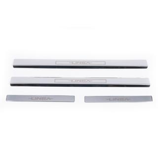 Carmos V1 dørtrinslister (4 stk., rustfrit stål) Fiat Linea 2006–2018 foto 4