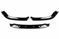 BMW 5-serie G30/G31 2017–2023 Frontspoilerlæbe til kofanger DPT (til Base 2017-2020, blank sort, sprøjtestøbt) foto 2