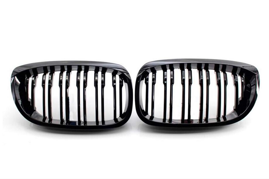 BMW 3-serie E46 1998–2006 M-Look nyregrill DPT (til Coupe 1998-2003, blank sort) Foto 2