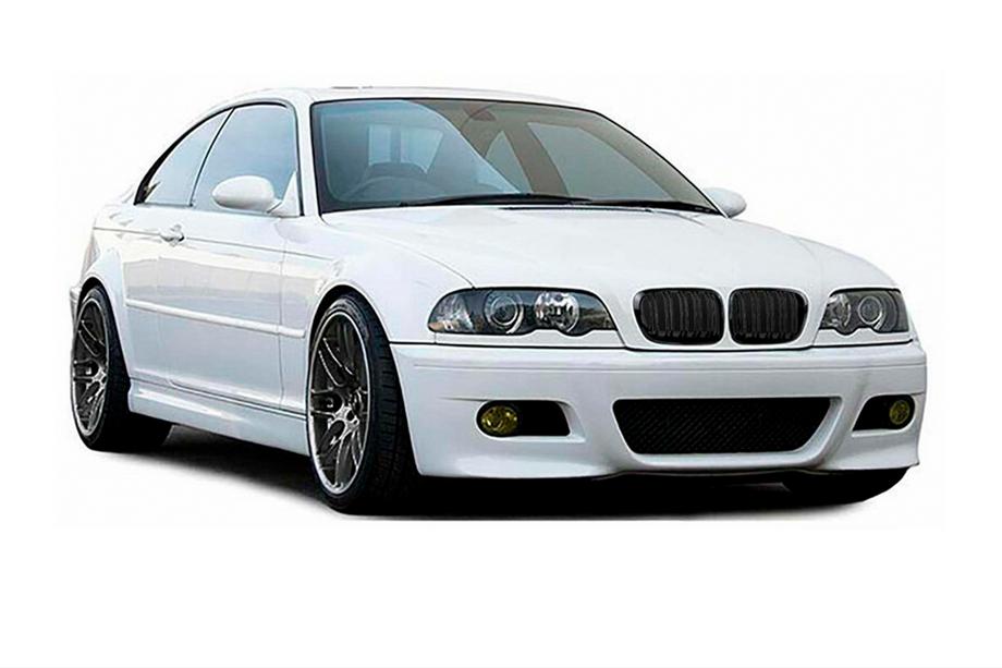 BMW 3-serie E46 1998–2006 M-Look nyregrill DPT (til Coupe 1998-2003, blank sort) Foto 1