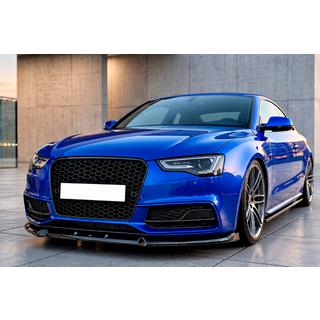 Front bumper lip spoiler Lip DPT V3 (2011-2015, sort blank) foto 1