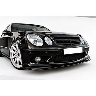 Front lipspoiler DPT (til AMG, 2002-2006, blank sort) Mercedes E-klasse W211 2002–2009