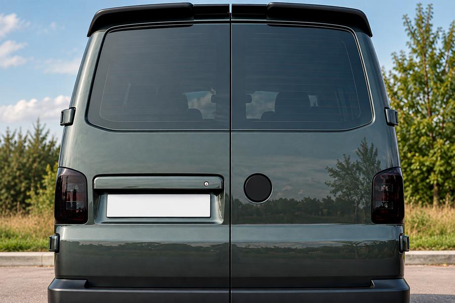 Volkswagen T5 Multivan 2003–2010 Spoiler DPT (fløjdøre, sort højglans) Image