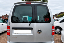 Volkswagen Caddy 2010–2015 Spoiler (2-dørs, blank sort) foto 1