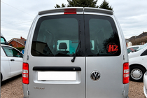Volkswagen Caddy 2004–2010 Spoiler (2-dørs, blank sort) foto 1
