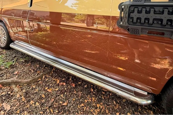 Volkswagen T4 til camping og offroad: montering af frontbeskyttelse, sideskørter og baghjørner Foto 13