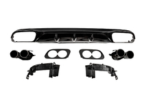 Mercedes E-klasse W213 2016–2023 Bagdiffuser med udstødningstipper E53-Design Black (til Base) foto 1