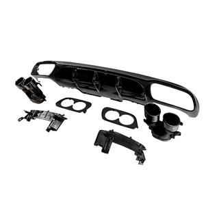 Bagdiffuser med udstødningstipper E53-Design Black (til Base) Mercedes E-klasse W213 2016–2023 foto 2