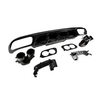 Bagdiffuser med udstødningstipper E53-Design Black (til Base) Mercedes E-klasse W213 2016–2023 foto 3