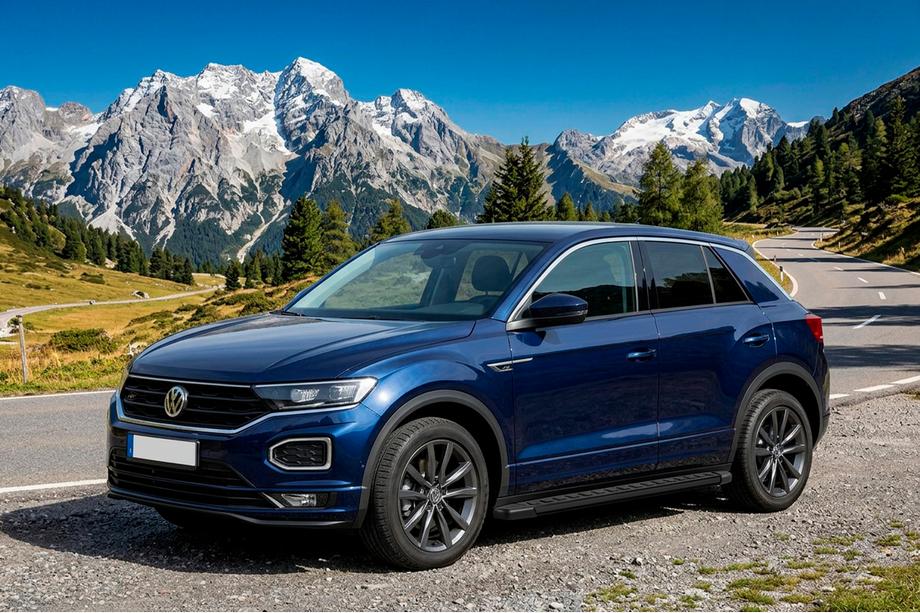 Volkswagen T-Roc 2017–2025 Sidetrin Fullmond Black (2 stk., aluminium) Image
