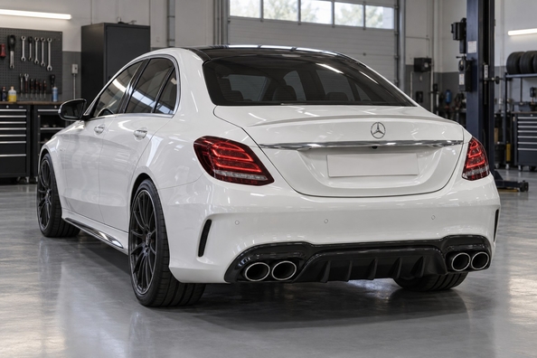 Mercedes C-Class W205 i W206-stil eller C63 AMG: facelift og bodykit – hvad kan monteres