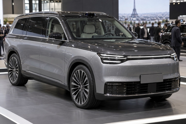 Leapmotor D19: sekssæders flagskib med el-rækkevidde op til 300 km – vist i Paris Foto 2