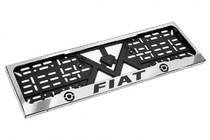 Fiat Forkromet nummerpladeramme (1 stk., rustfrit stål) foto 3
