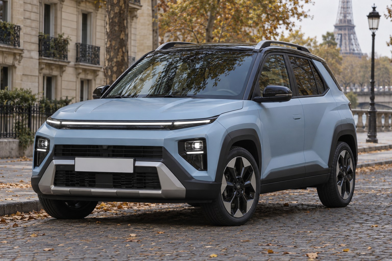 Ny Hyundai Bayon 2. generation: Paris, mål, 1.6-hybrid, kabine