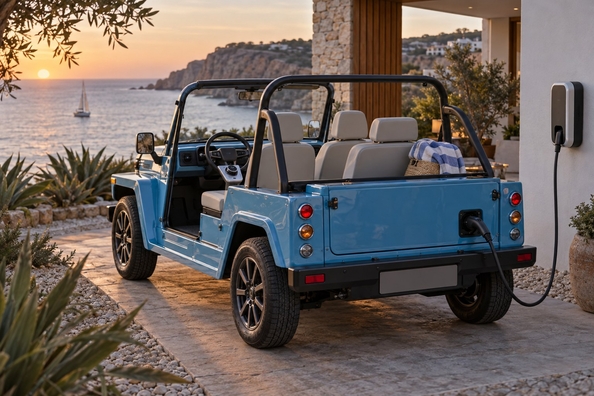 Electric MOKE i ny generation: strand-elbil med dobbelt rækkevidde Foto 1