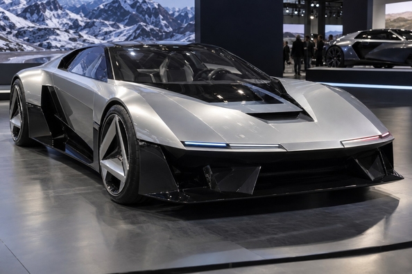Alpine PS1 («Projet Spécial 1») blev til A310 Vision: det viste Alpine i Paris Foto 2